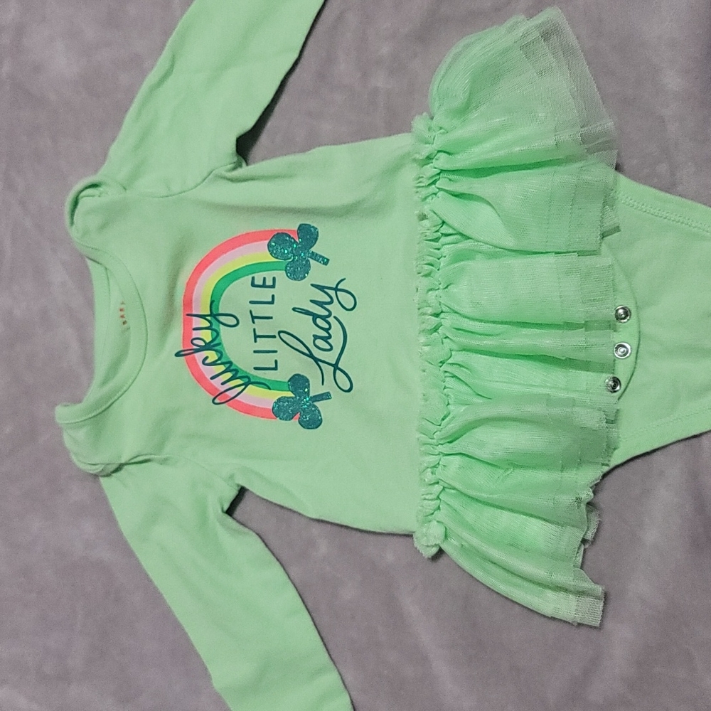 Baby long sleeve body suit . St. Pat 0-3